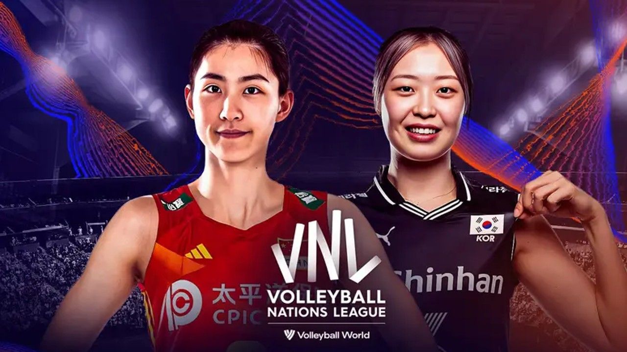 China vs Korea Selatan di VNL 2024/Sumber vidio.com