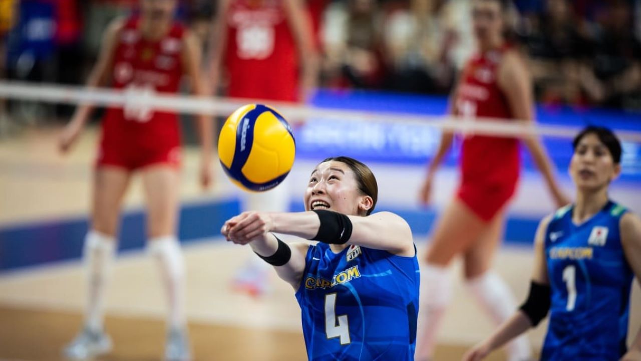 Pemain Jepang di VNL Putri 2024/ laman volleyballworld