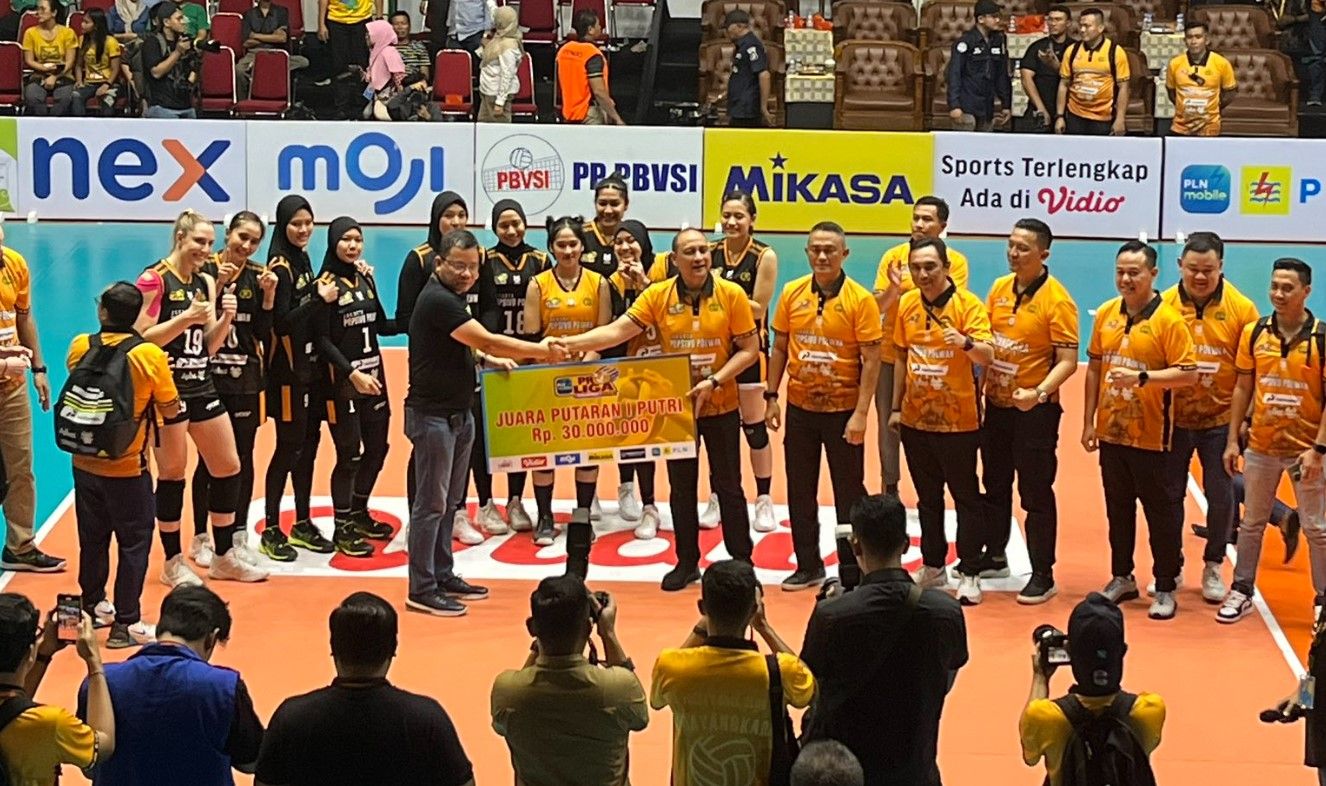 Jakarta Popsivo Polwan juara putaran pertama Proliga 2024/foto: Twitter @tedimo.