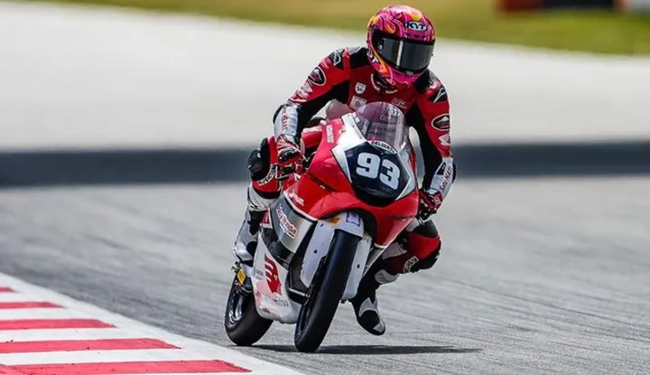 Fadillah Arbi Aditama finis di posisi ke-28 pada Race 1 JuniorGP Catalunya, Minggu (19/5/2024)/foto: IG Arbi Aditama.