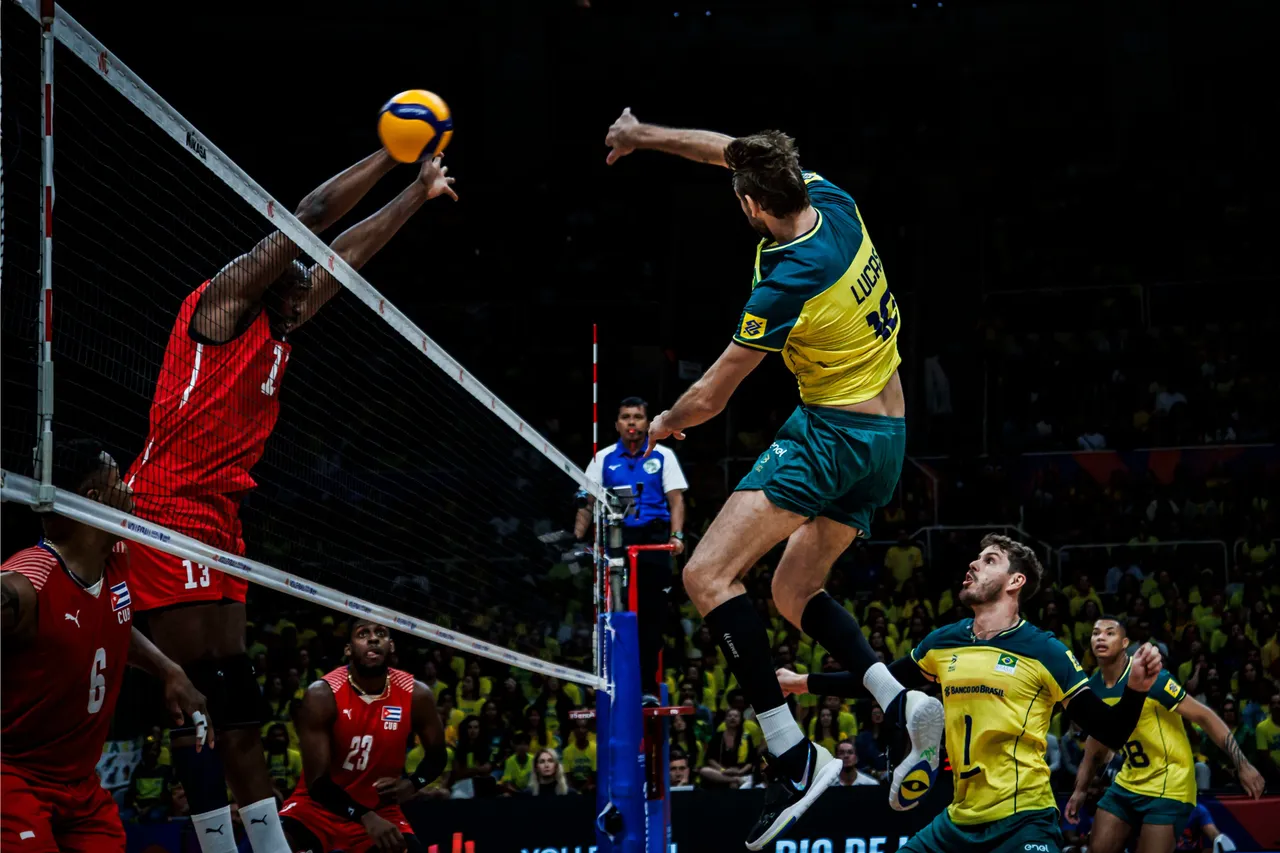 Hasil VNL 2024 Putra: Brasil Tak Berdaya Lawan Kuba