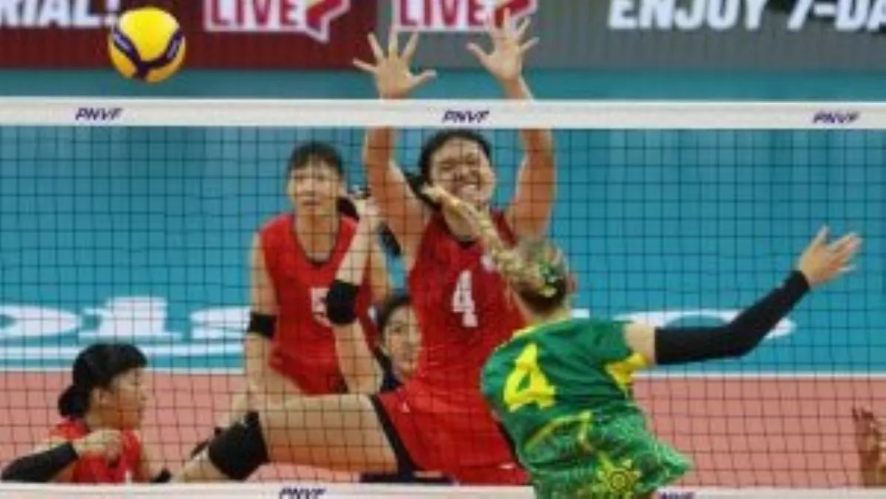 Tim Voli Putri Australia vs Chinese Taipei di AVC Challenge 2024/Laman AVC