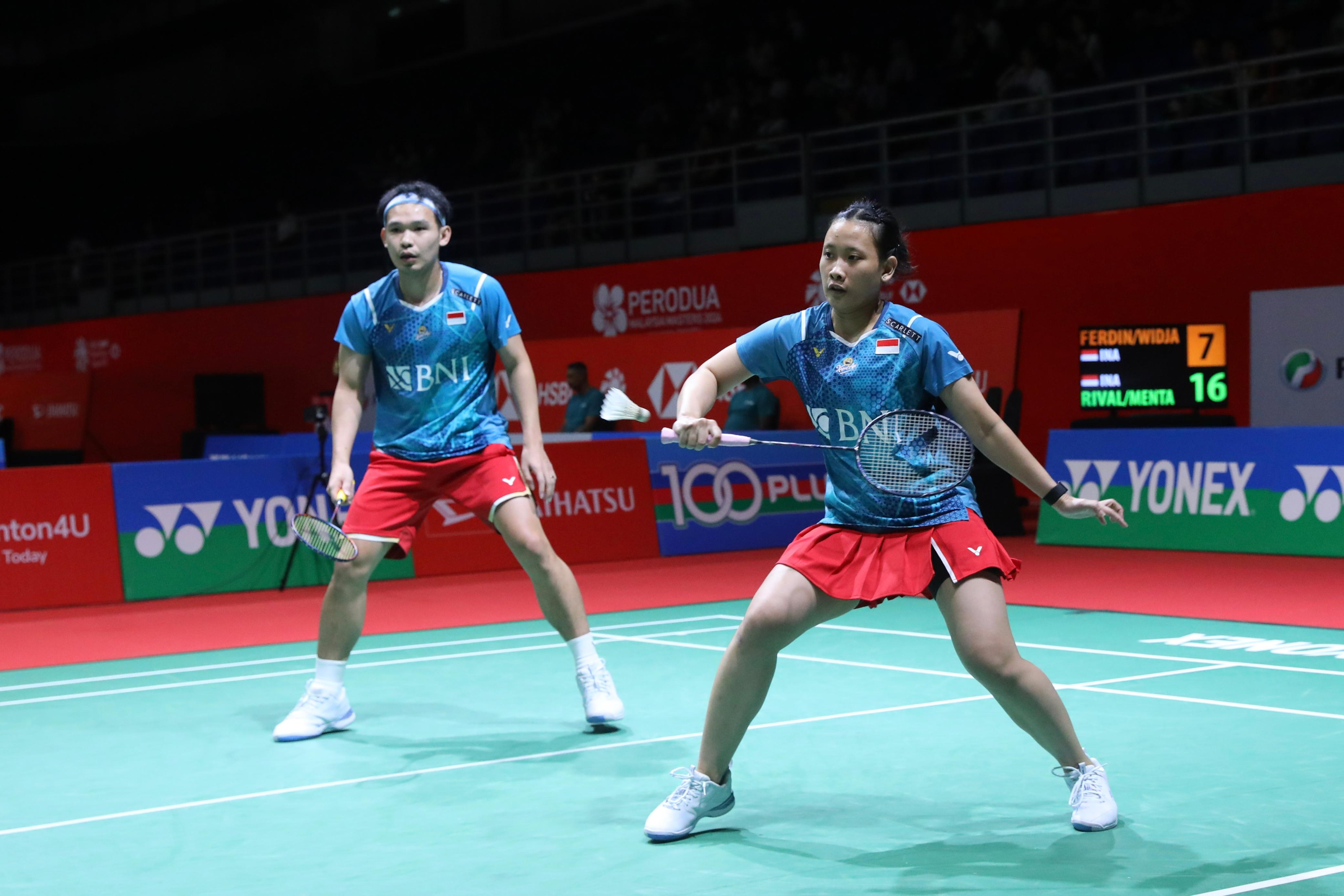 Rinov Rivaldy/Pitha Haningtyas Mentari di Malaysia Masters 2024