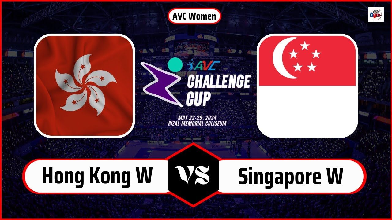 Hong Kongg vs Singapura di AVC Challenge Cup 2024