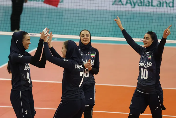 Timnas voli putri Iran di AVC Challenge Cup 2024/foto: AVC.