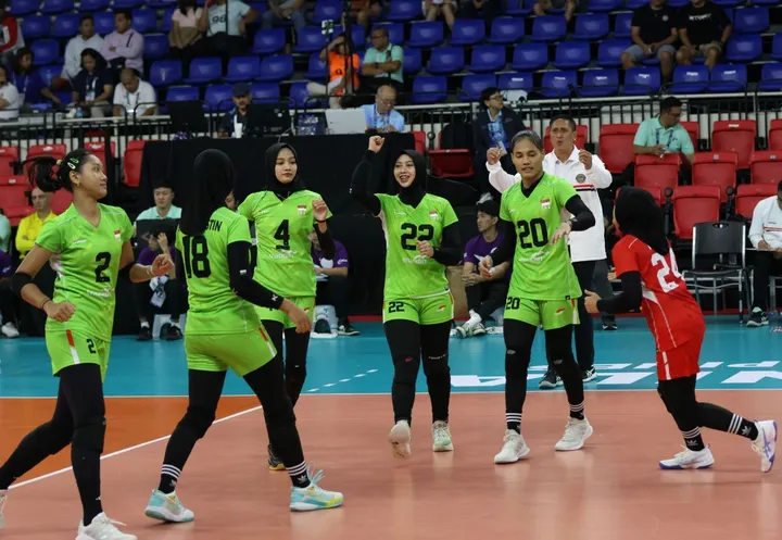 Timnas voli putri Indonesia menang 3-0 atas Singapura di AVC Challenge Cup 2024, Jumat (24/5/2024)/foto: AVC.