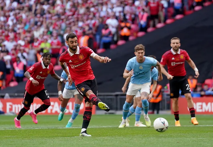 Manchester City vs Manchester United di Final Piala FA 2024