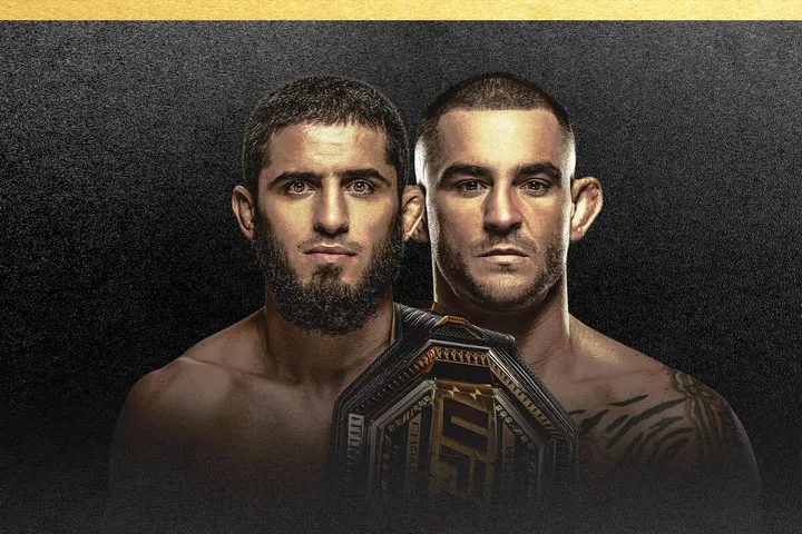 Islam Makhachev vs Dustin Poirier di UFC 302/Sumber ufc.com