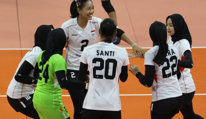 Timnas voli putri Indonesia kalah 1-3 dari India di AVC Challenge Cup 2024, Selasa (28/5/2024)/foto: AVC.