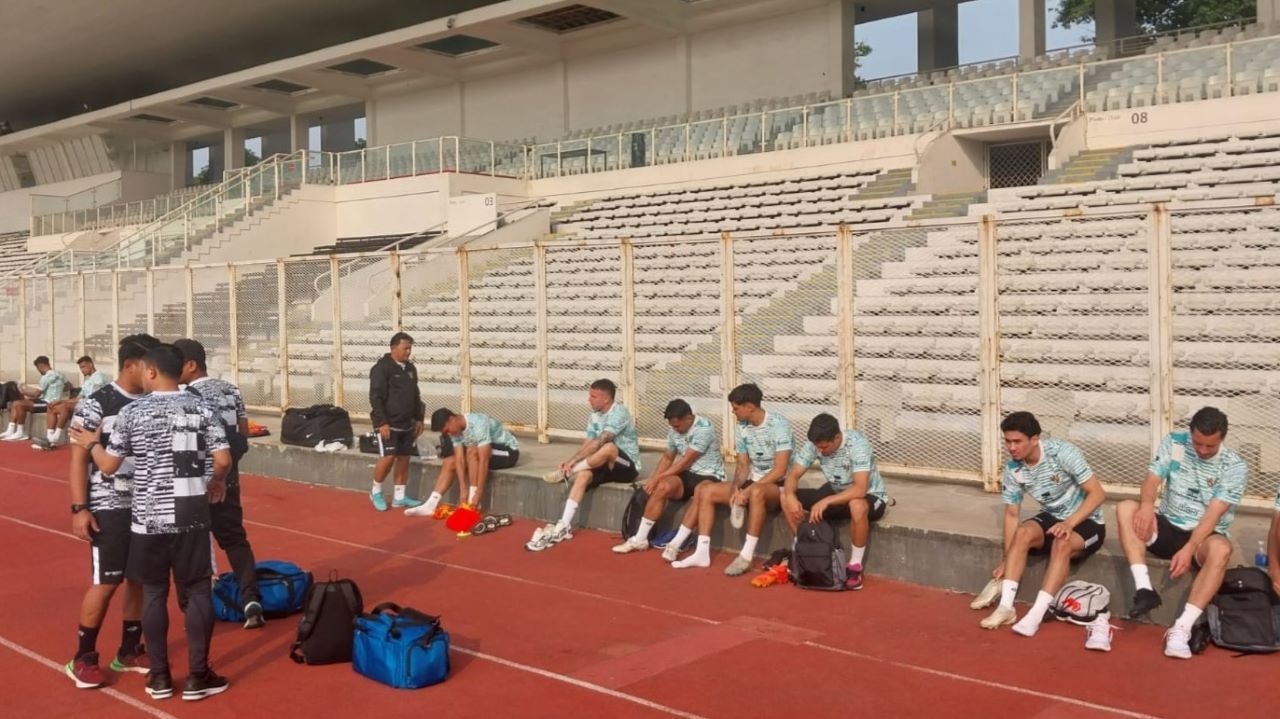 Timnas Latihan di Stadion Madya/ Sportcrner Muhammad Nurhendra Saputra