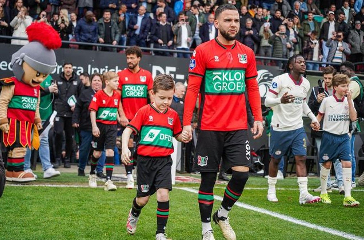 Calvin Verdonk saat bermain untuk NEC Nijmegen di liga Belanda atau Eredivisie 2023/2024/foto: IG Calvin Verdonk.