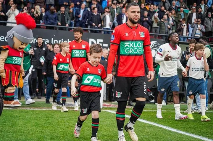 Calvin Verdonk saat bermain untuk NEC Nijmegen di liga Belanda atau Eredivisie 2023/2024/foto: IG Calvin Verdonk.