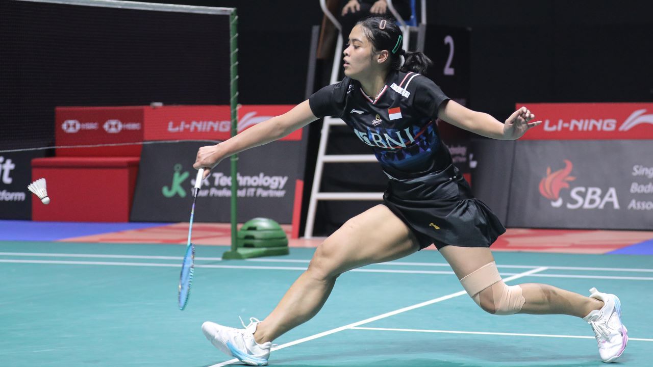 Gregoria Mariska Tunjung di Singapore Open 2024/ Media PBSI