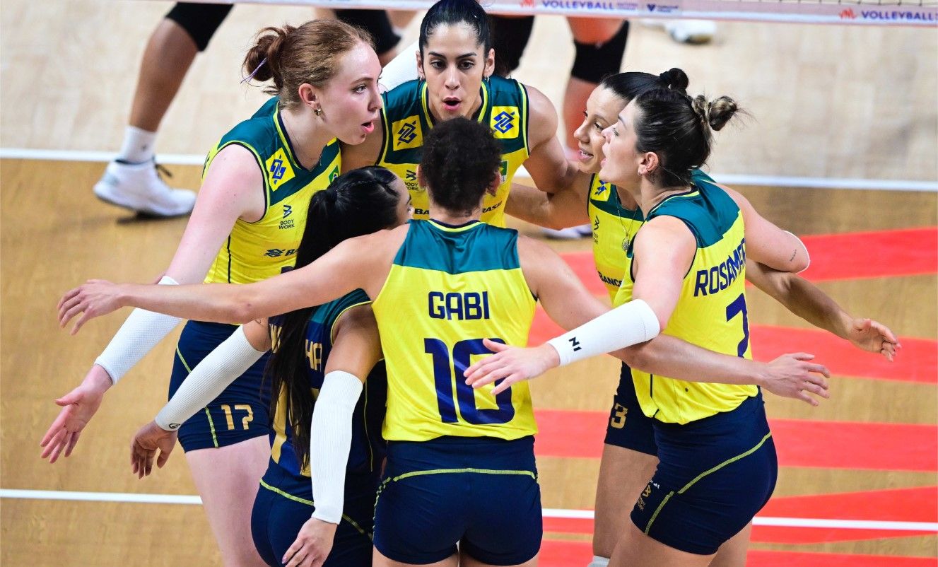 Brasil menutup pekan kedua VNL 2024 putri dengan sempurna dan tak terkalahkan/foto: Volleyball World.