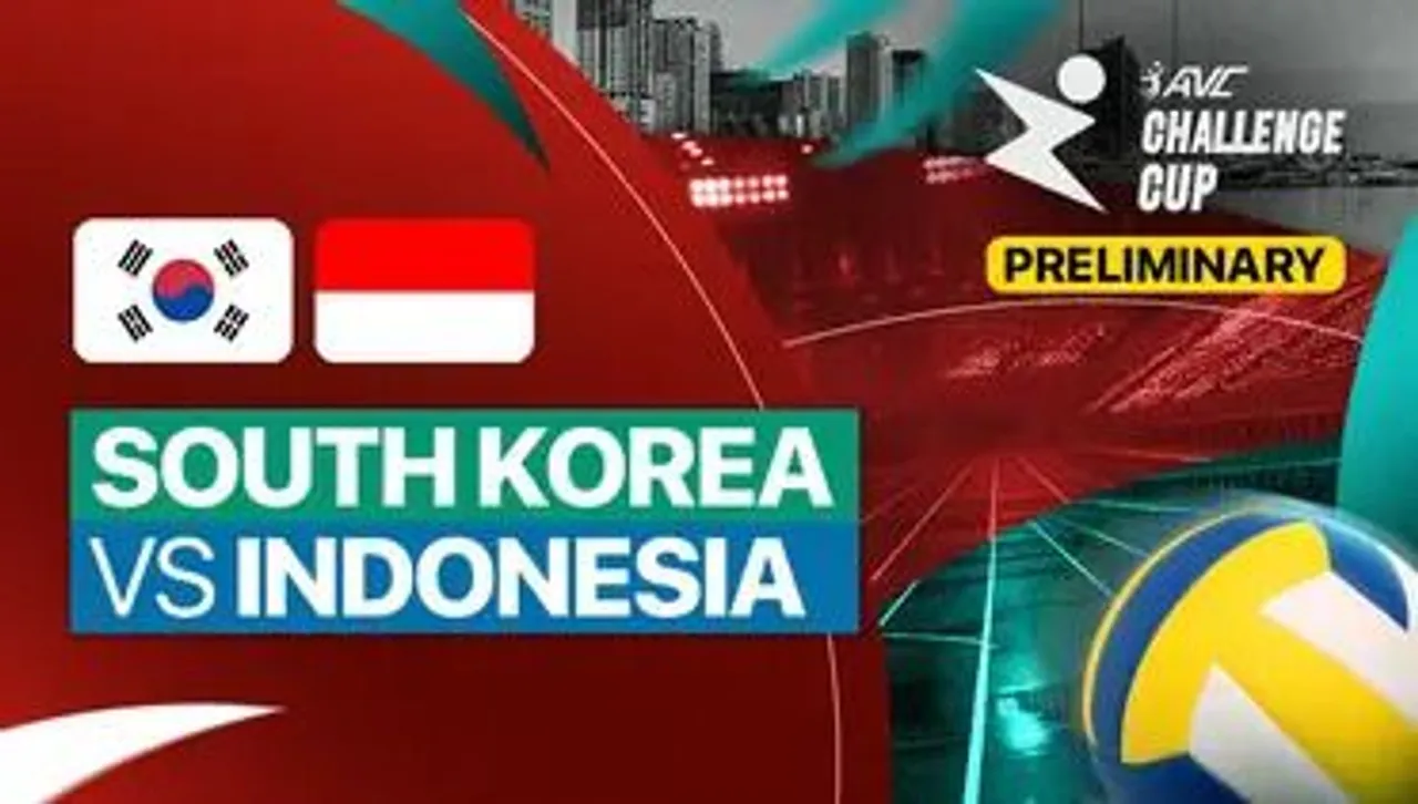 Korea Selatan vs Indonesia, AVC Challenge Cup for Men 2024