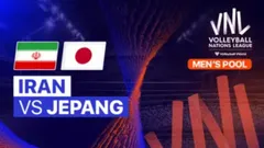 iran vs jepang.jpg - Jepang menghadapi Iran di pekan kedua VNL 2024 putra, Selasa (4/6/2024).