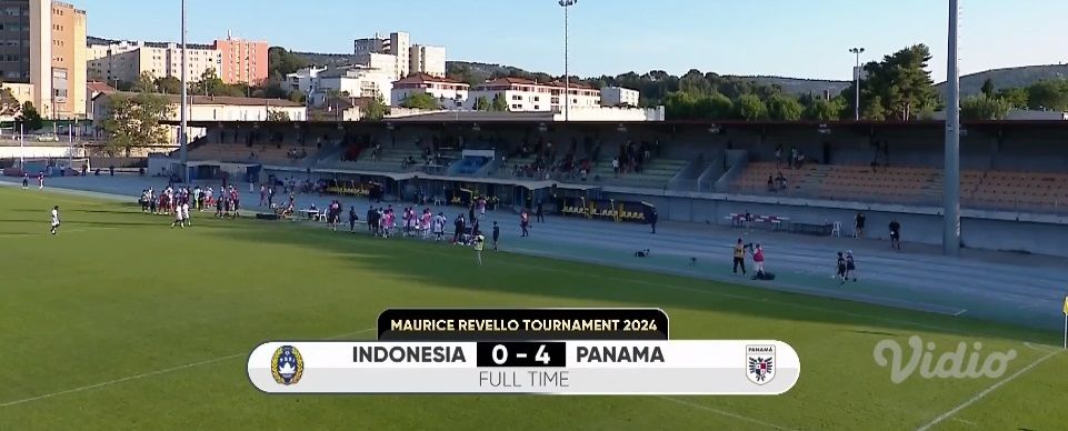 Indonesia dibantai Panama di Toulon Cup/Sumber SS Vidio.com