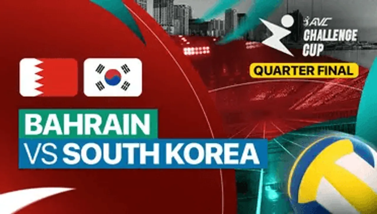 Bahrain vs Korsel di AVC Challenge Cup 2024/Sumber Vidio.com
