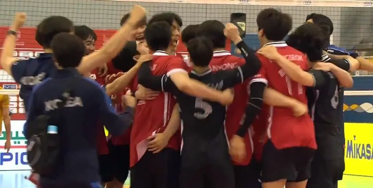 Korea Selatan lolos ke semifinal AVC Challenge Cup 2024 putra/Sumber SS Vidio.com