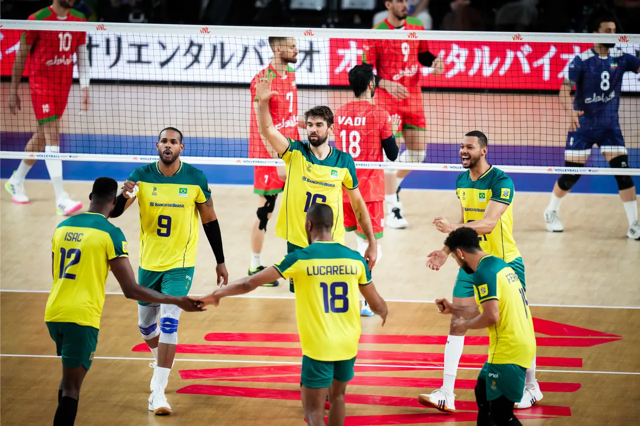 Timnas Voli Putra Brasil vs Iran