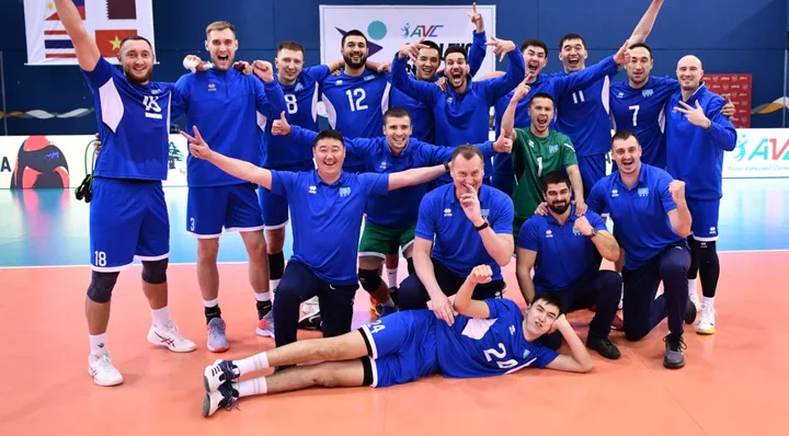 Kazakhstan ke semifinal AVC Challenge Cup 2024 usai menyingkirkan Australia, Kamis (6/6/2024)/foto: AVC.