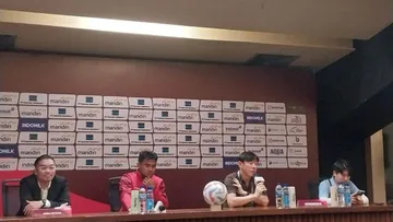 Shin Tae-yong, Konferensi Pers usai laga Timnas Indonesia vs Irak/ Sportcorner Muhammad Nurhendra Saputra