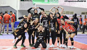 Jakarta Popsivo Polwan jadi tim pertama yang lolos ke final four Proliga 2024 usai meraih delapan kemenangan beruntun/foto: IG Popsivo Polwan.
