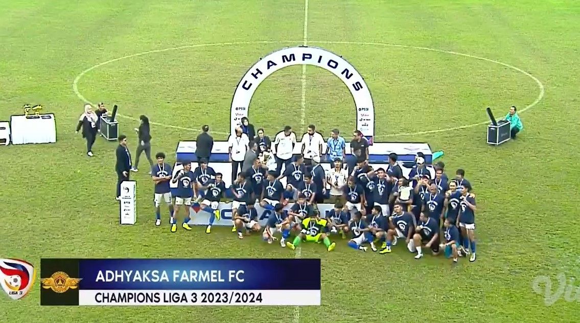 Farmel FC juara Liga 3 2023/2024 usai menaklukkan Persibo Bojonegoro di final dengan skor 3-2, Jumat (7/6/2024).