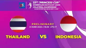 Link Live Streaming Princess Cup 2024, Thailand vs Indonesia