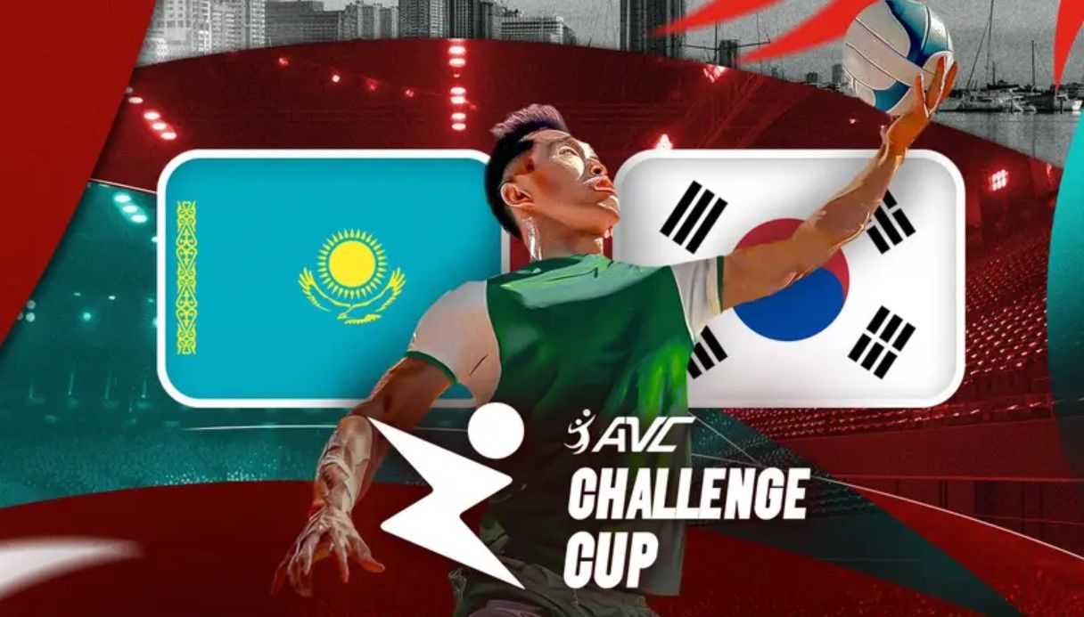 Kazakhstan menghadapi Korsel di perebutan peringkat ketiga AVC Challenge Cup 2024, Minggu (9/6/2024).