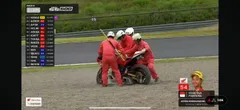 Veda Ega Pratama Crash pada balapan Race 2 ARRC Jepang di Sirkuit Motegi, Minggu (9/6/2024) - Veda Ega Pratama Crash pada balapan Race 2 ARRC Jepang di Sirkuit Motegi, Minggu (9/6/2024)