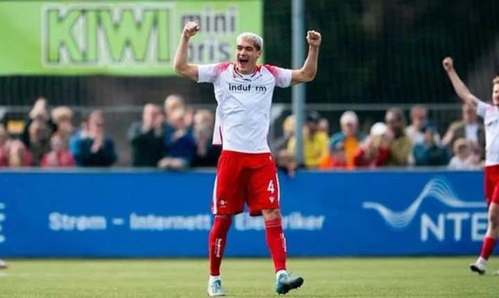 Adrian Ugelvik, bek timnas Filipina yang kolaps saat lawan Indonesia di SUGBK, Selasa (11/6/2024)/foto: IG Adrian Ugelvik.