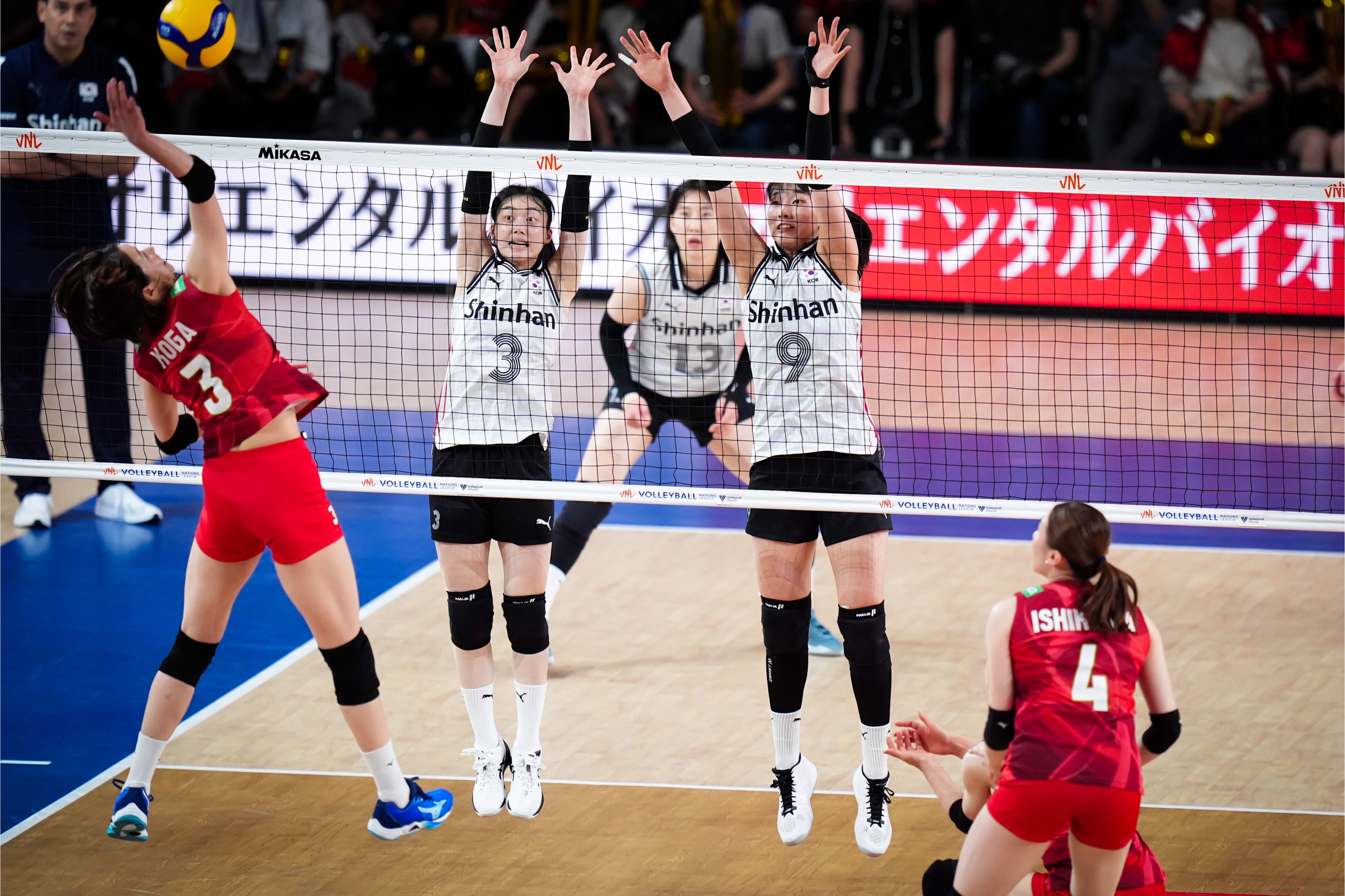 Jepang Gasak Korea Selatan 3-0 dalam Lanjutan VNL 2024