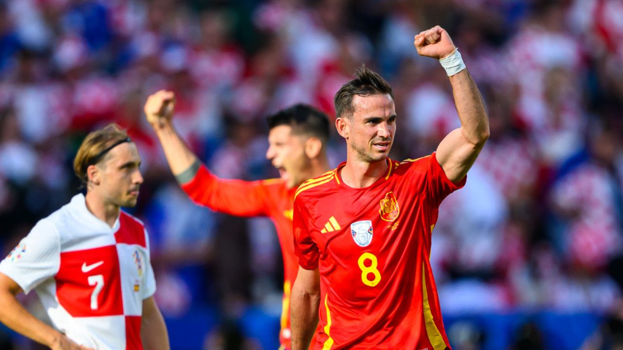 Timnas Spanyol kalahkan Kroasia di Piala Eropa 2024/Sumber X @EURO2024