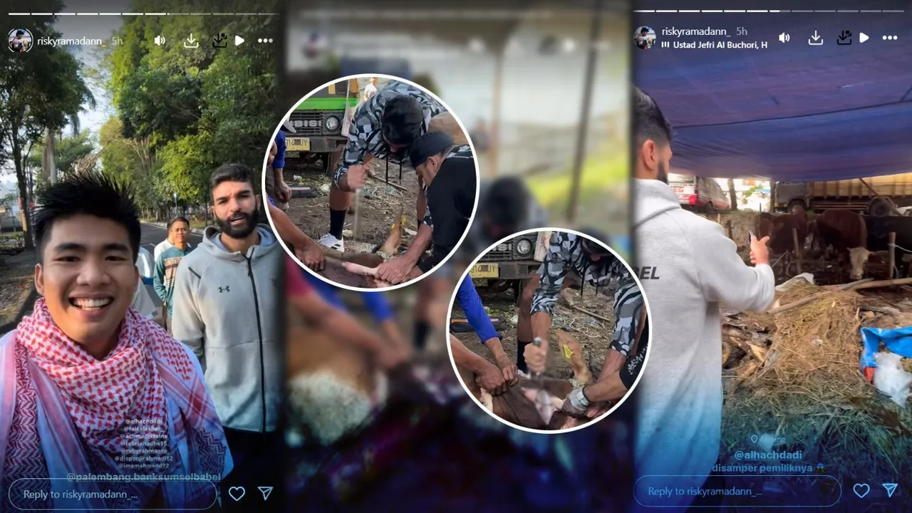 Opposite Asing Palembang Bank SumselBabel, Mohamed Al Hachdadi Idul Adha di Indonesia