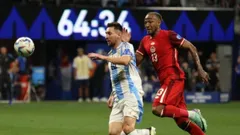 Pemain Timnas Argentina, Lionel Messi/X Seleccion Argentina - Jesse Marsch tidak ingin pemainnya membiarkan Lionel Messi bebas di laga semifinal Copa America 2024 antara Argentina vs Kanada, Rabu (10/7/2024) pagi WIB.