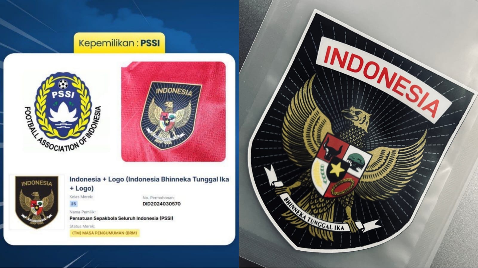 PSSI buka suara mengenai pendaftaran logo jersey Timnas Indonesia ke HAKI.