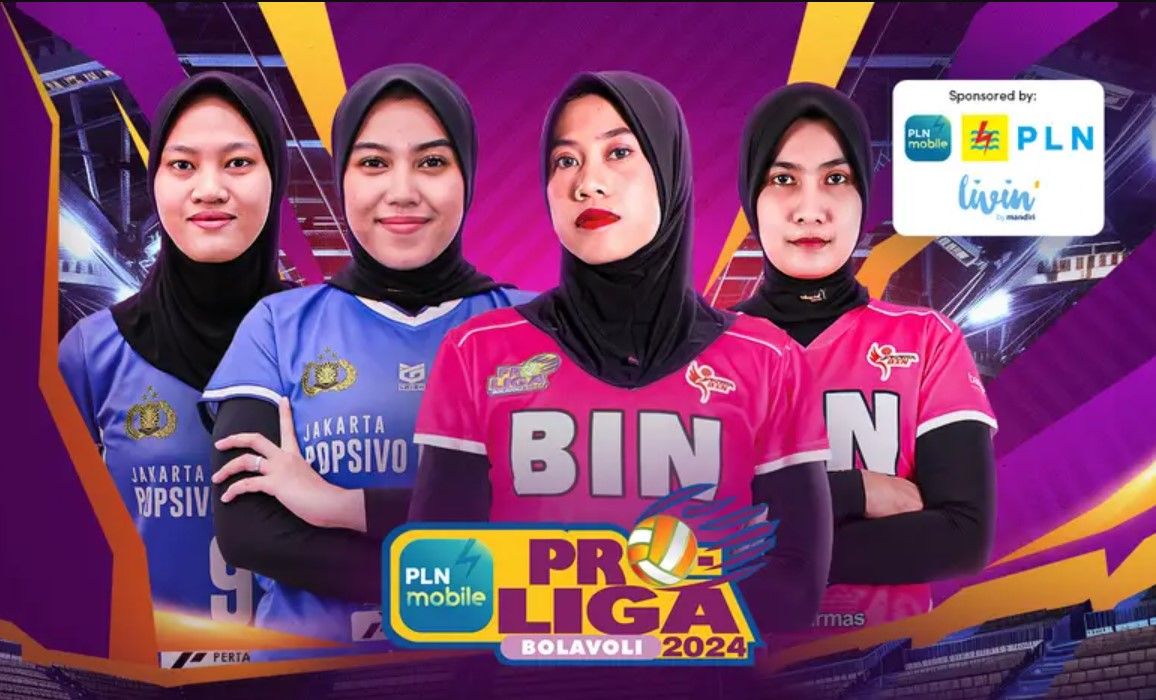 Jakarta Popsivo Polwan menghadapi Jakarta BIN di laga pamungkas Proliga 2024 putri, Minggu (23/6/2024).