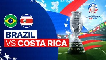 Brasil vs Kosta Rika di Copa America 2024/Sumber vidio.com