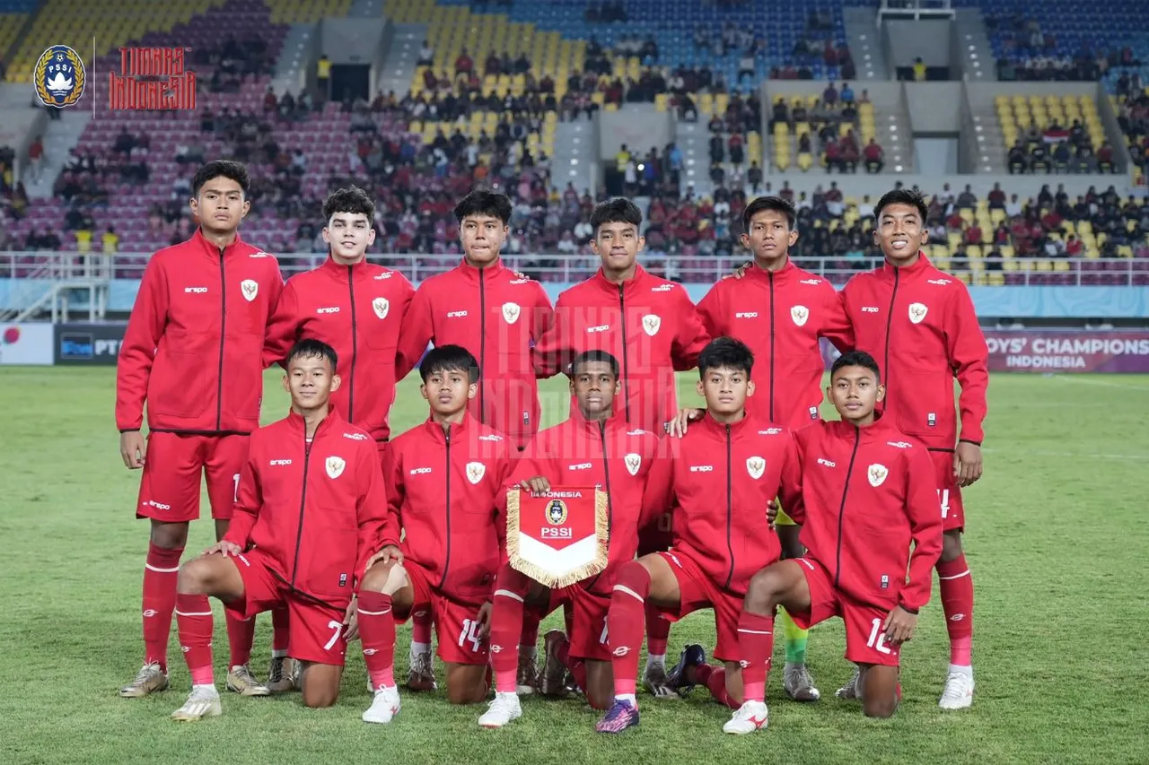 Susunan Pemain Timnas Indonesia vs Filipina di Piala AFF U-16 2024