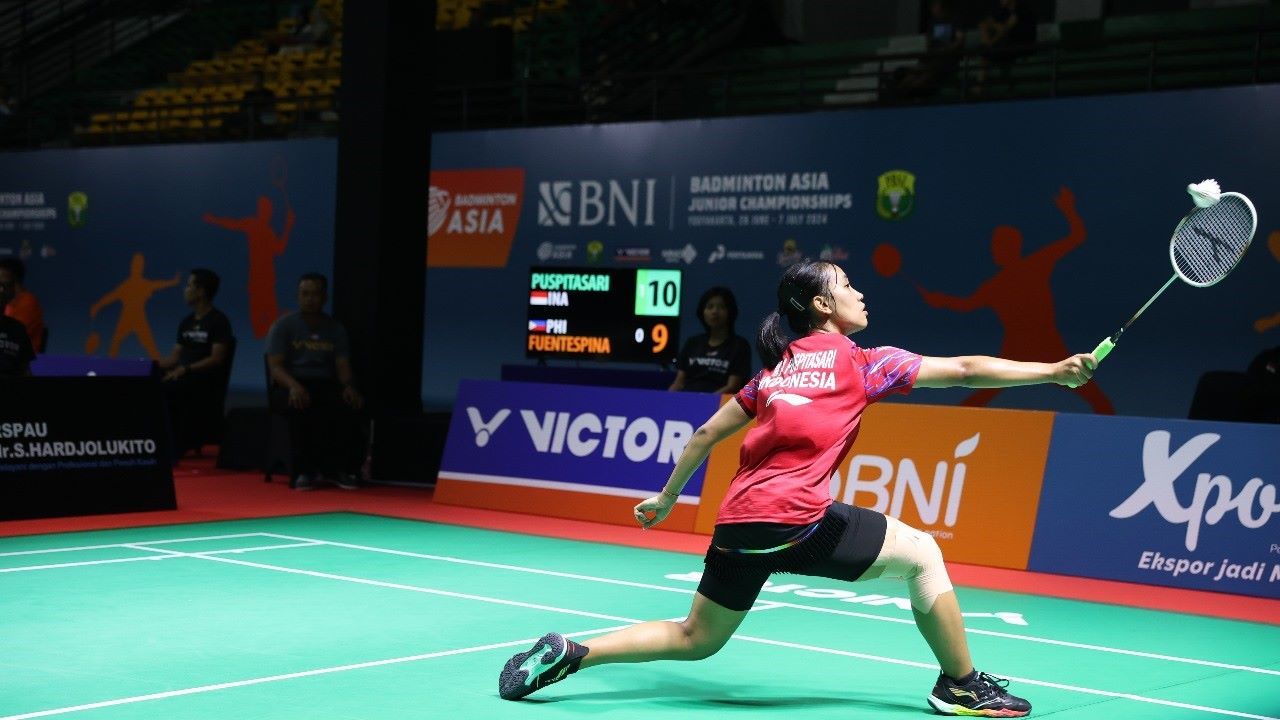 Mutiara Ayu Puspitasari di Badminton Asia Junior Championship/Humas PBSI