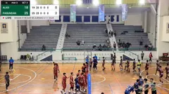 alko bandung vs pasundan.jpg - Tim voli putra Pasundan mengalahkan Alko Bandung dengan skor 3-0 di Kejurnas voli U-17 2024, Jumat (28/6/2024).