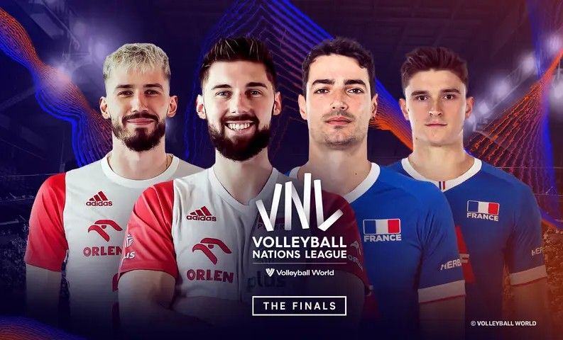 Polandia vs Prancis di semifinal VNL 2024 putra/Sumber vidio.com