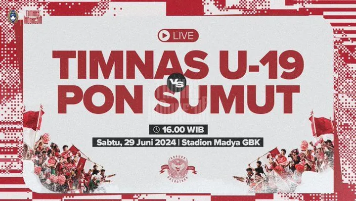 Jadwal dan Link Live Streaming Laga Uji Coba Timnas U-19 vs PON Sumut