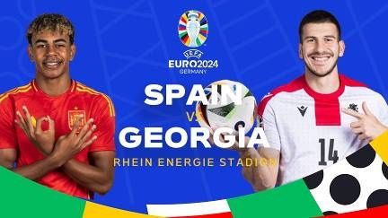 Spanyol vs Georgia di Piala Eropa 2024/Sumber visionplus