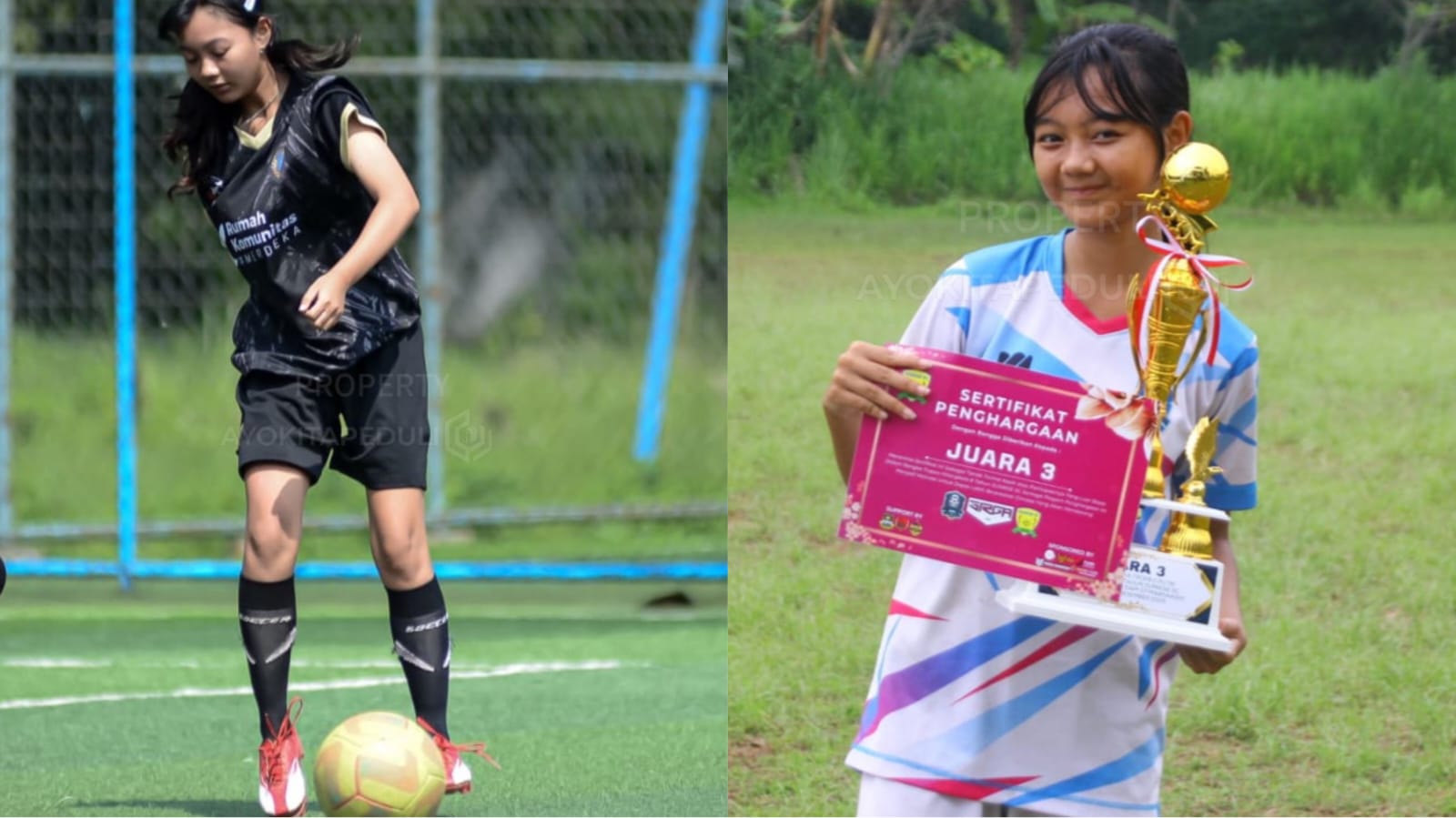 Lina, Bibit pesepakbola putri yang putus sekolah