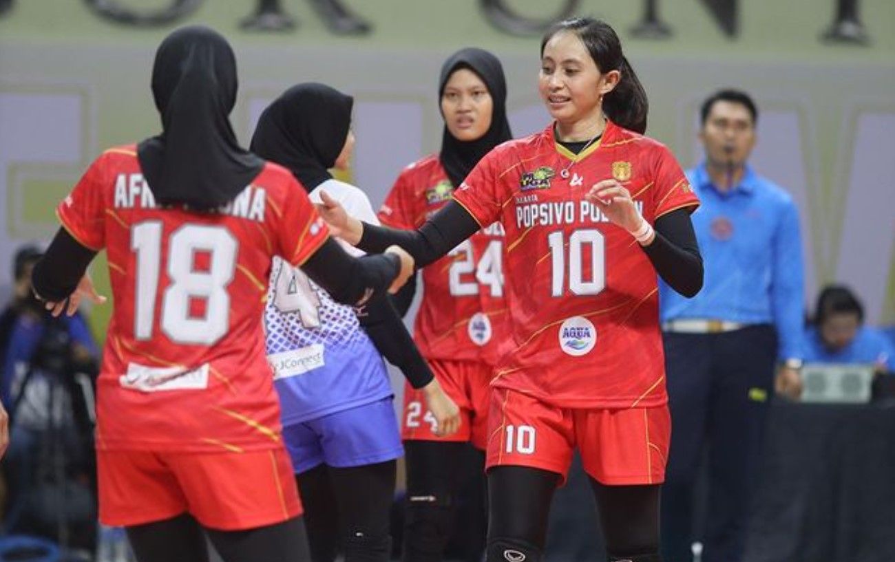 Agfarida Desy, middle blocker andalan Jakarta Popsivo Polwan di Proliga 2024/foto: IG Agfarida Desy.