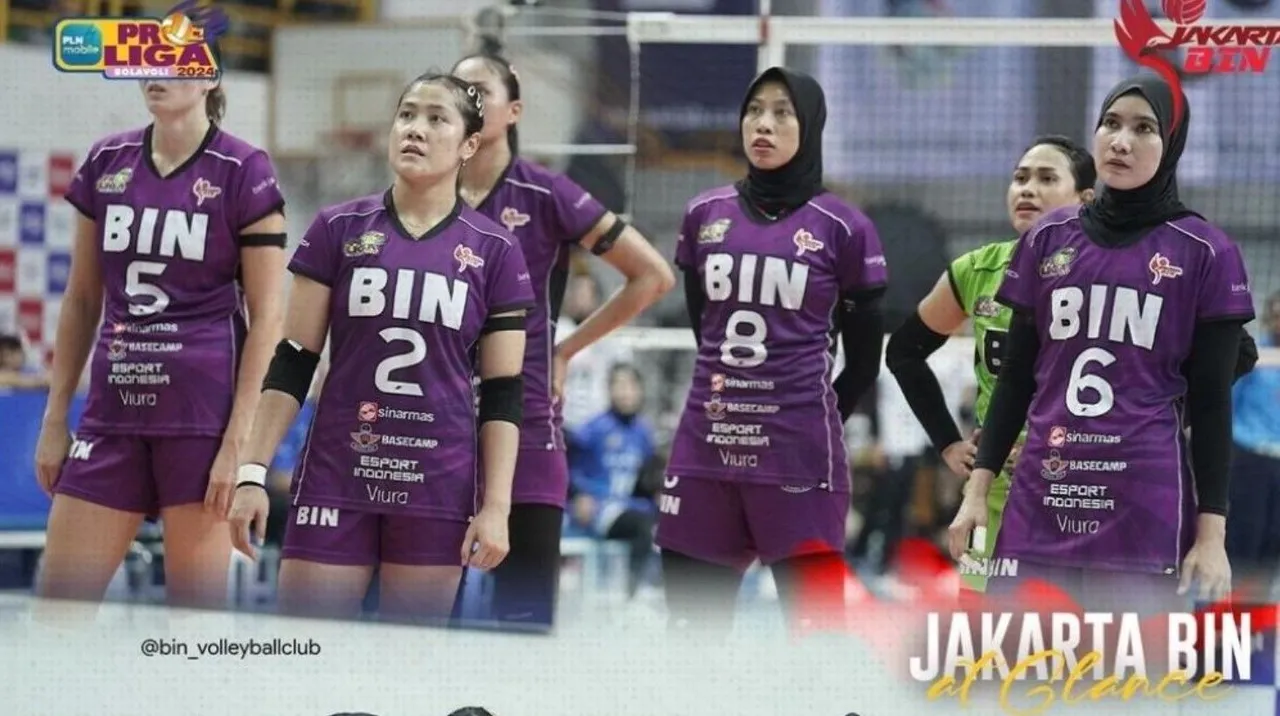 Jakarta BIN sementara memimpin klasemen final four Proliga 2024 putri putaran pertama/foto: IG Jakarta BIN.