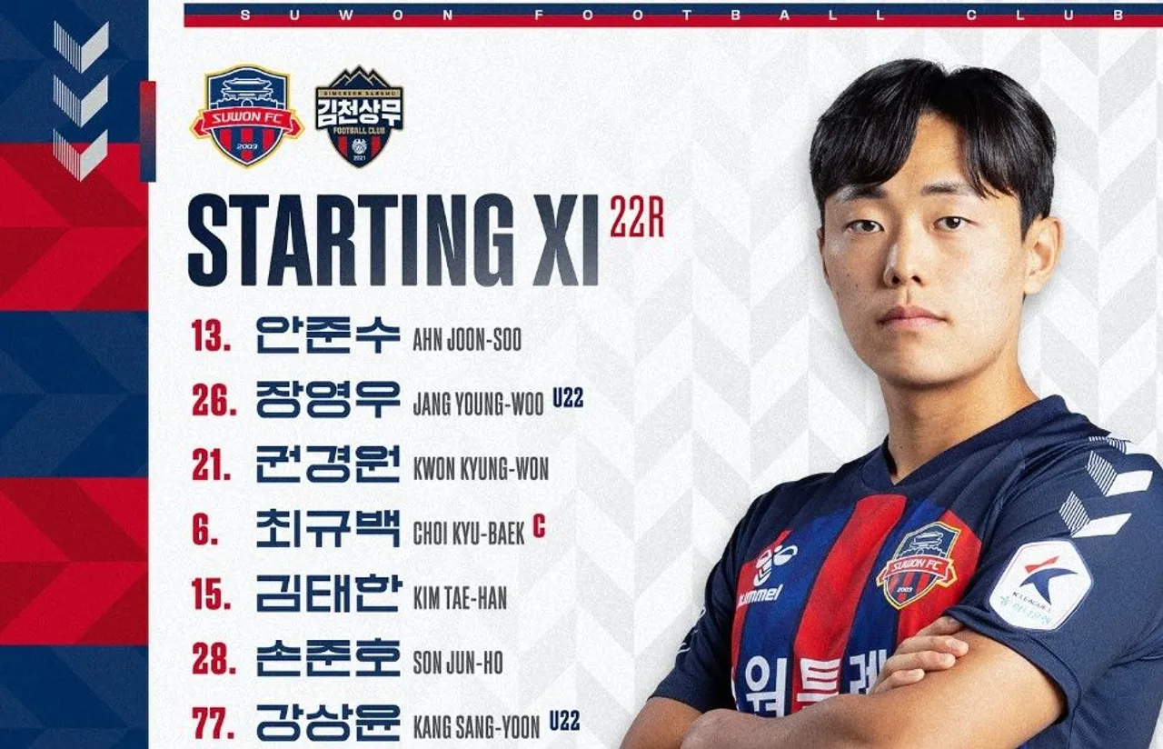 Susunan Pemain Suwon FC vs Gimcheon Sangmu, Ada Pratama Arhan