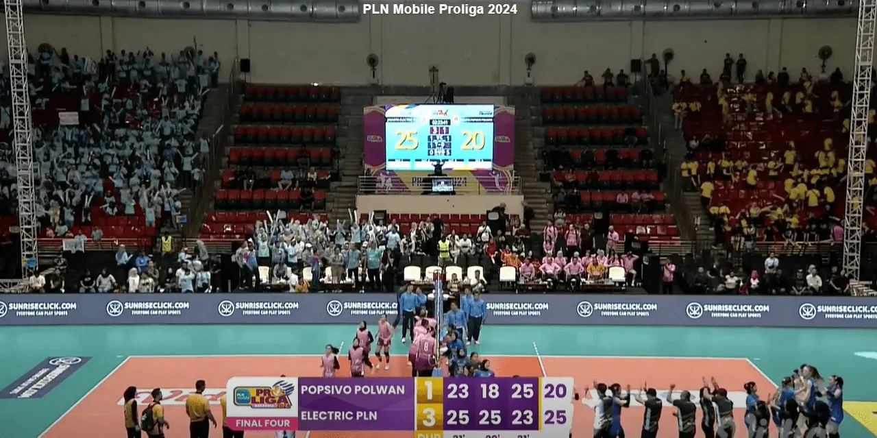 Hasil Final Four Proliga 2024: Jakarta Elektrik PLN vs Jakarta Popsivo Polwan